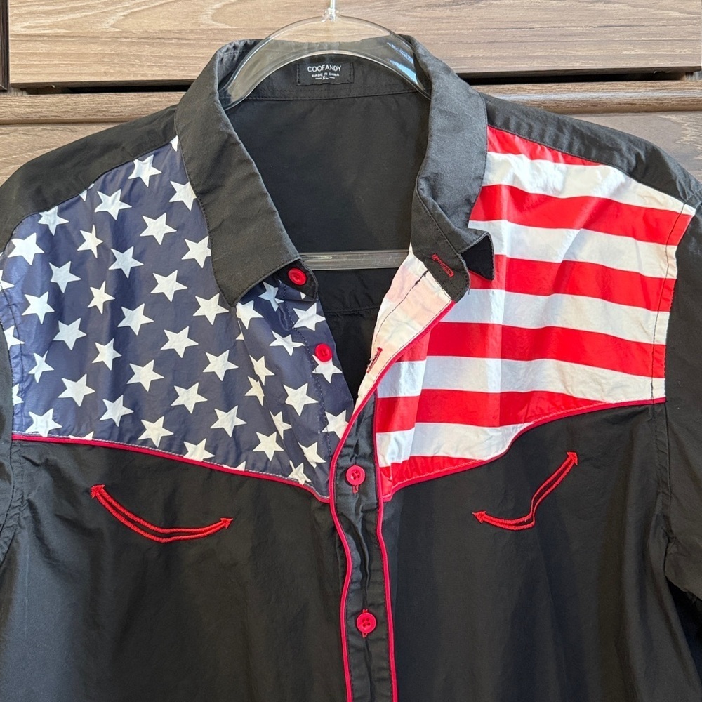 Patriotic Button Down Shirt - Picture 2 of 5